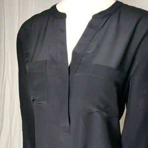 Ann Taylor semi-sheer silk blouse EUC